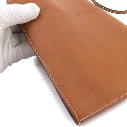 Hermes Onimetou 2 PM Shoulder Bag Pochette Swift Gold — view 8