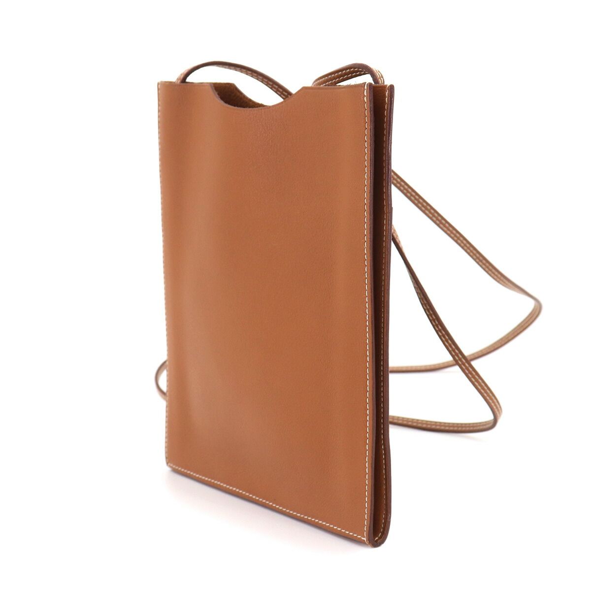 Hermes Onimetou 2 PM Shoulder Bag Pochette Swift Gold — view 3