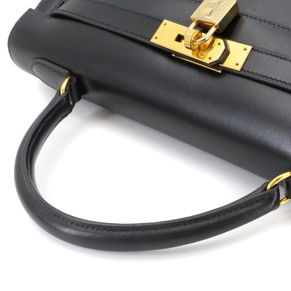 Hermes Kelly 32 Box Calf Black 2-Way Bag Sellier — view 6