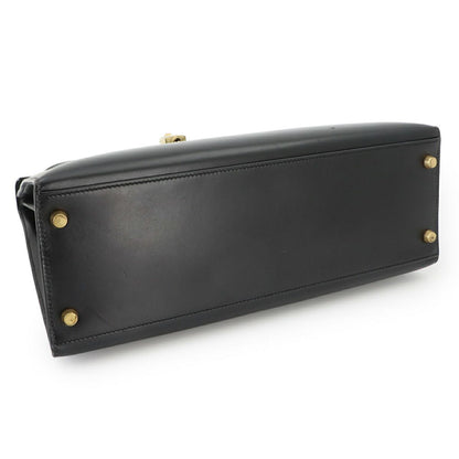 Hermes Kelly 32 Box Calf Black 2-Way Bag Sellier — view 5