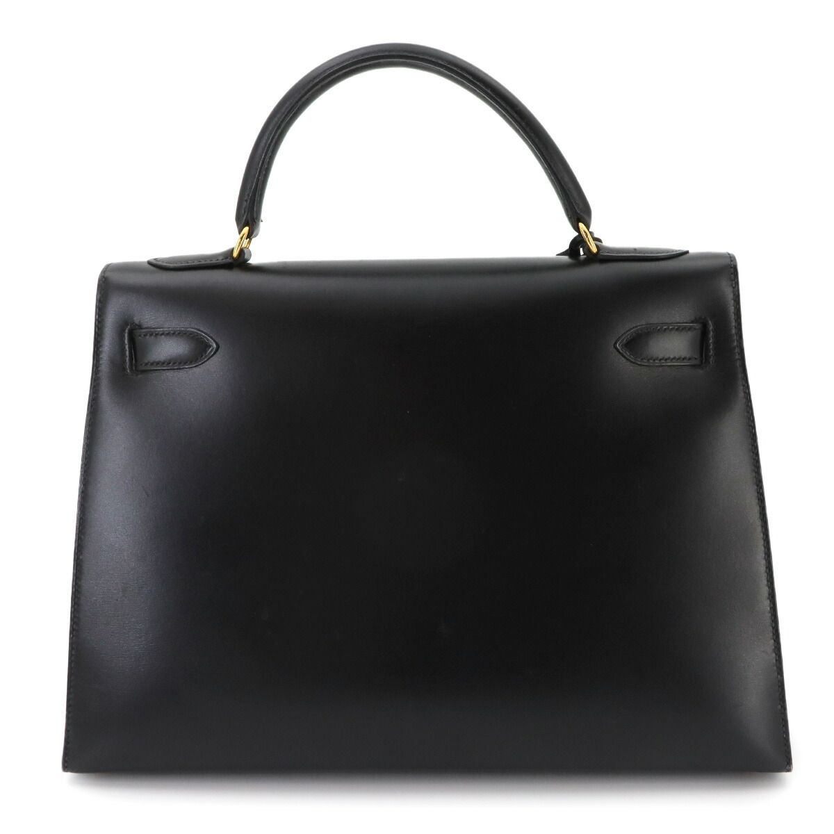 Hermes Kelly 32 Box Calf Black 2-Way Bag Sellier — view 3