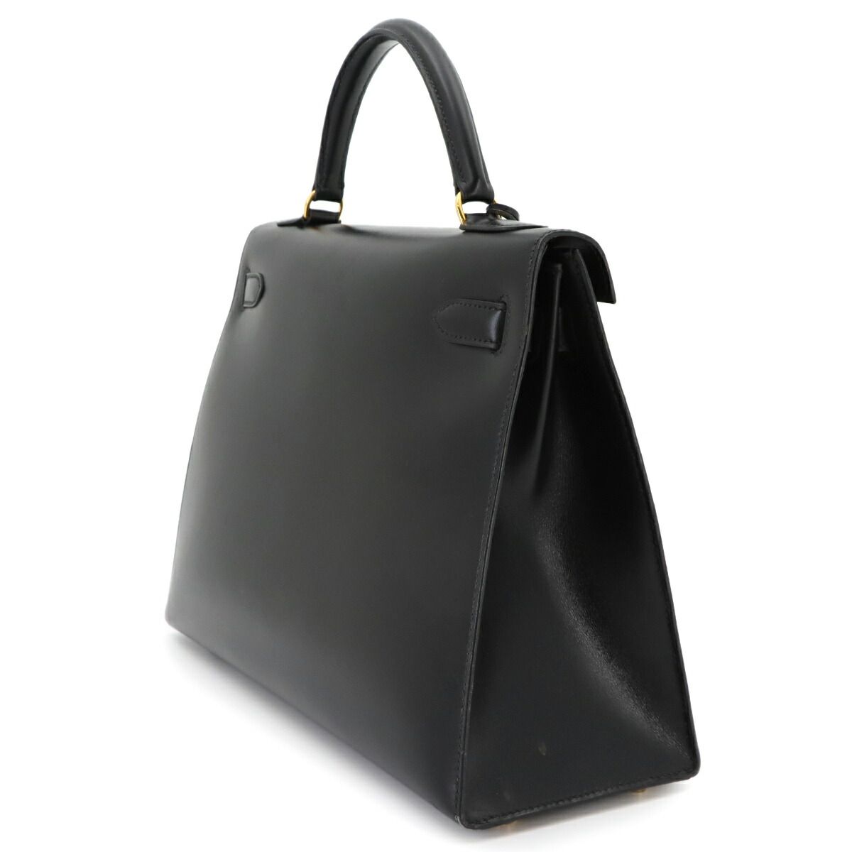 Hermes Kelly 32 Box Calf Black 2-Way Bag Sellier — view 4
