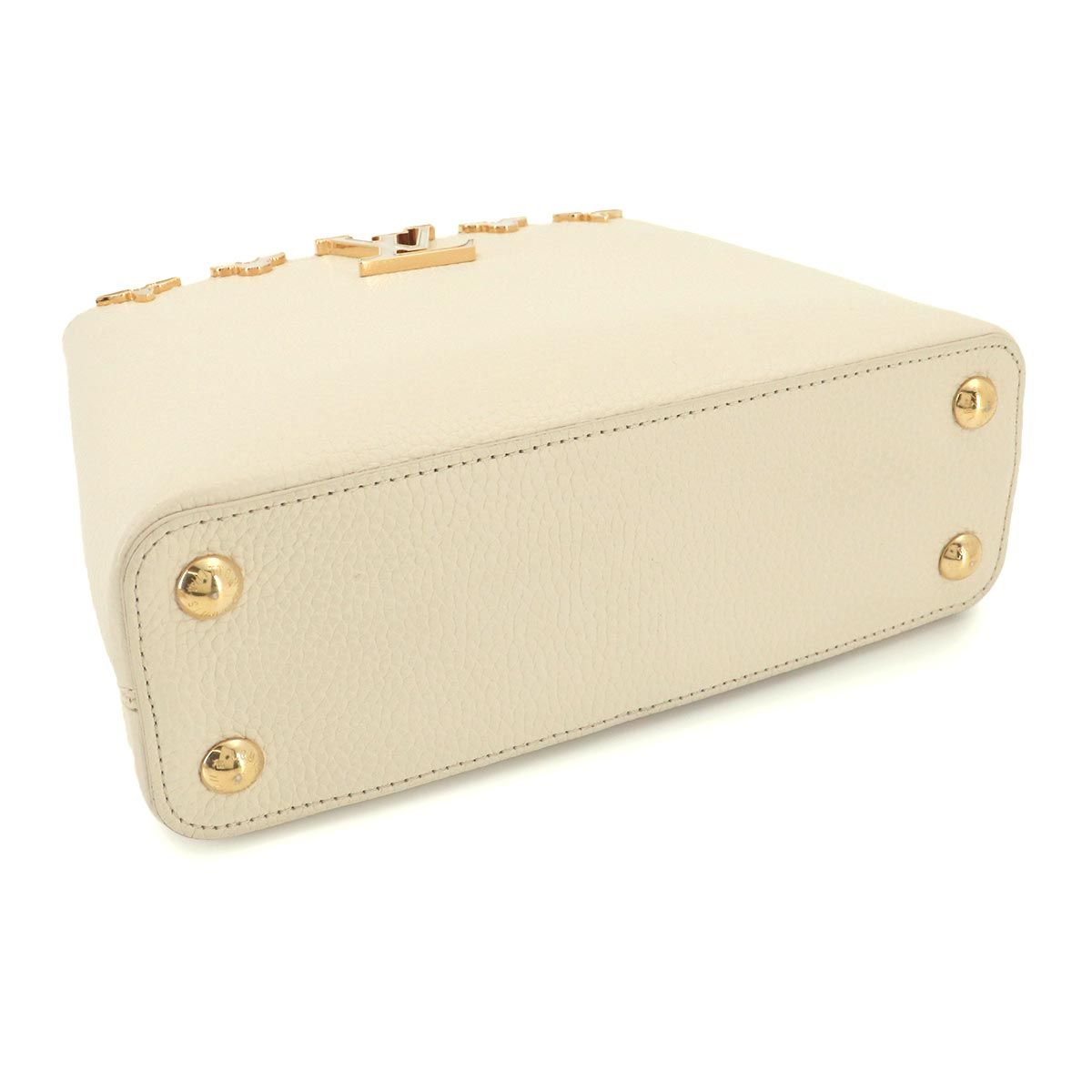 Louis Vuitton Capucines BB 2-Way Bag Taurillon Leather Cream Cles — view 5