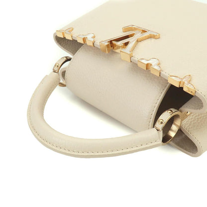 Louis Vuitton Capucines BB 2-Way Bag Taurillon Leather Cream Cles — view 6