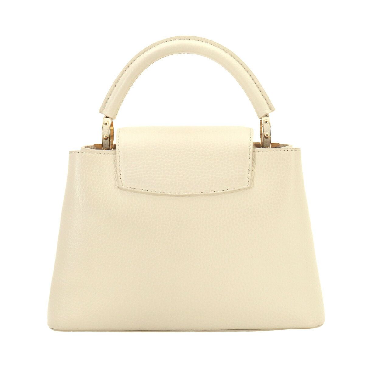 Louis Vuitton Capucines BB 2-Way Bag Taurillon Leather Cream Cles — view 3