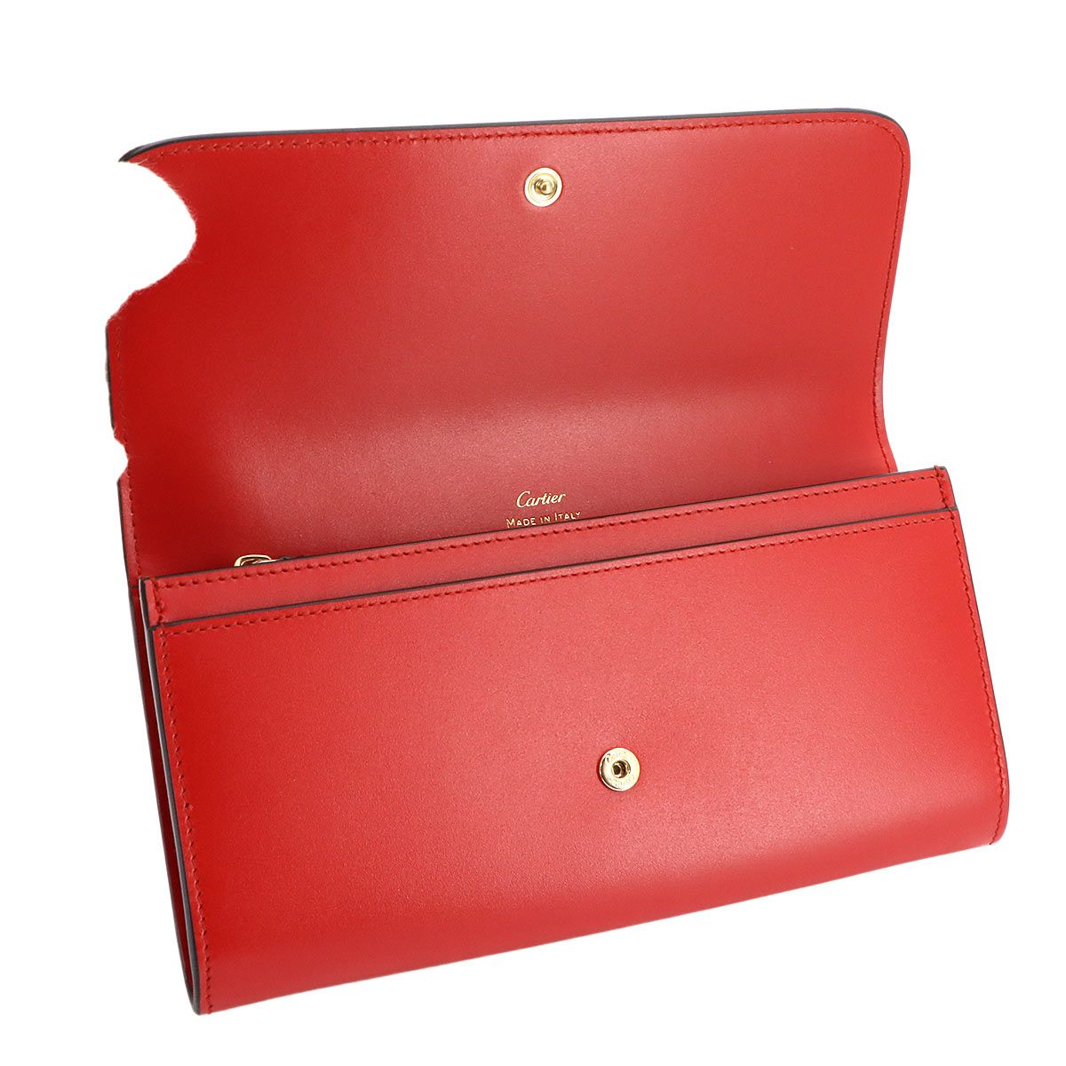 Cartier C de Cartier Bifold Wallet Leather Red Gold — view 6