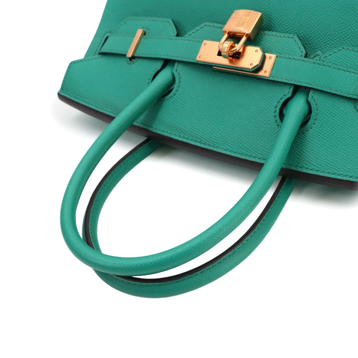Hermes Birkin 30 Epsom Blue Paon Hand Bag Gold — view 5