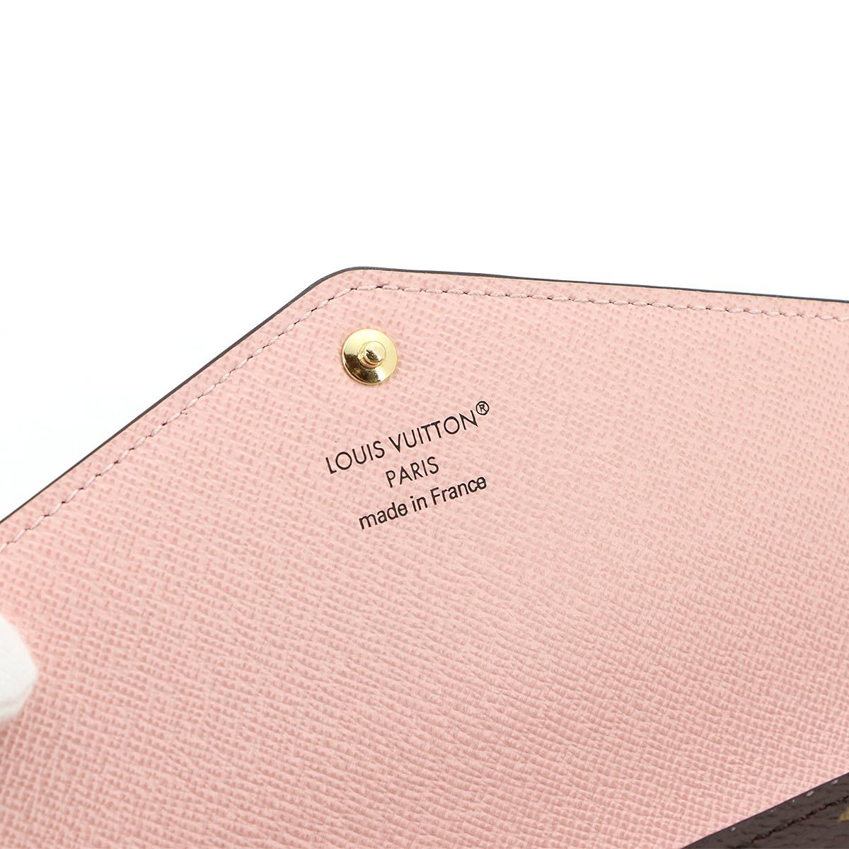 Louis Vuitton Exhibition Monogram Portefeuille Sarah Bifold Wallet Rose Valley — view 8