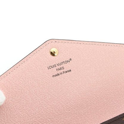 Louis Vuitton Exhibition Monogram Portefeuille Sarah Bifold Wallet Rose Valley — view 8