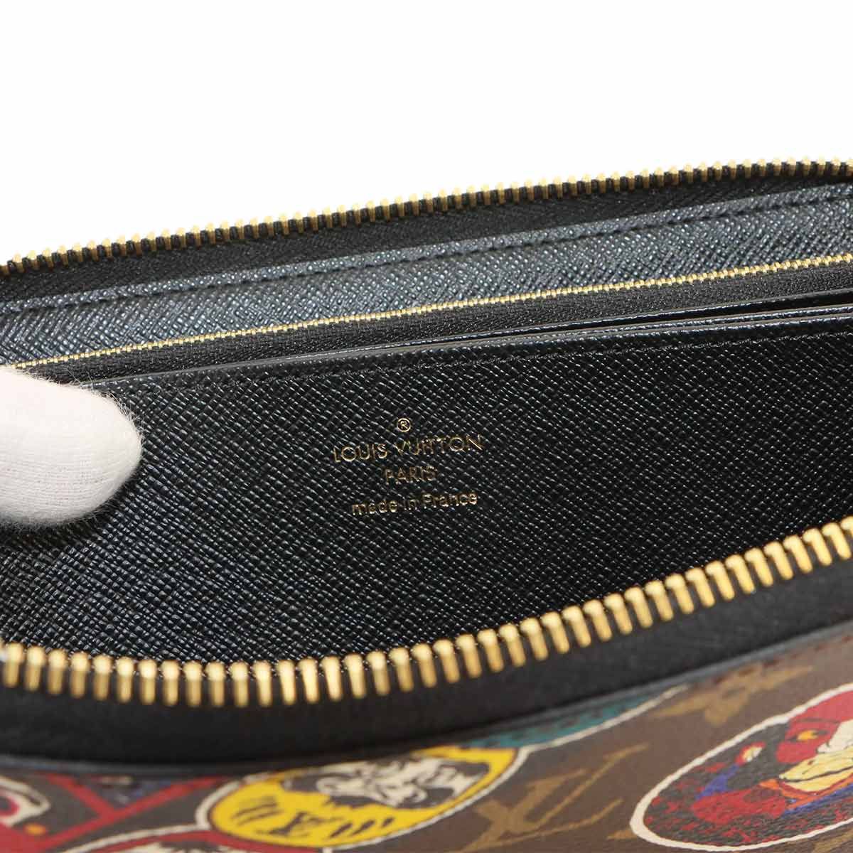 Louis Vuitton Monogram Zippy Wallet Kabuki Daruma Brown Kansai Yamamoto — view 8