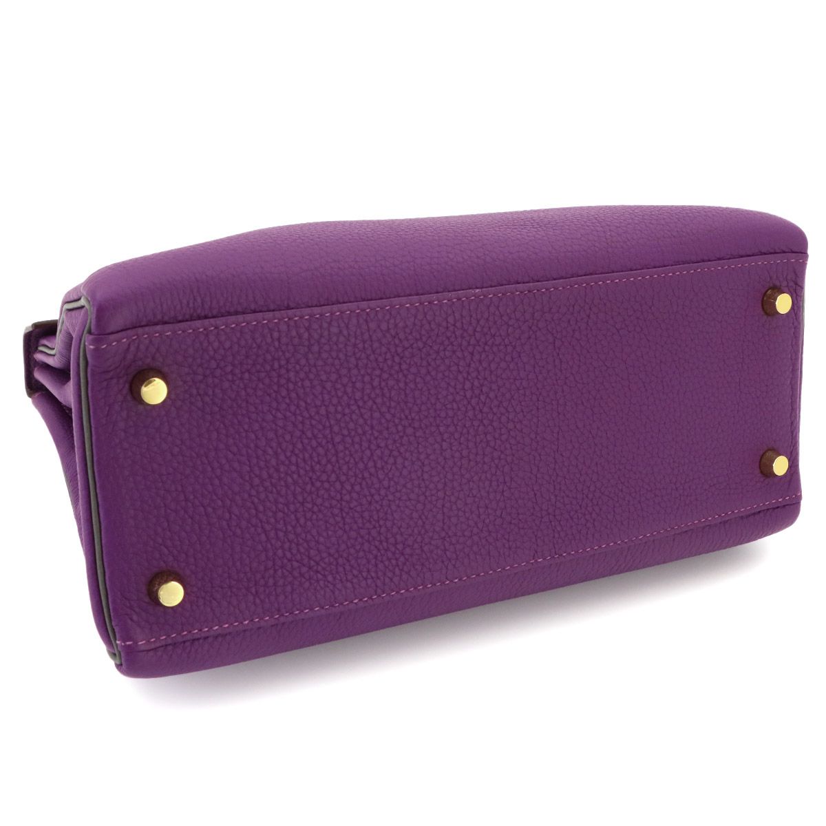 Hermes Kelly 28 Personal Togo Anemone Etain 2-Way Bag Retourne — view 4
