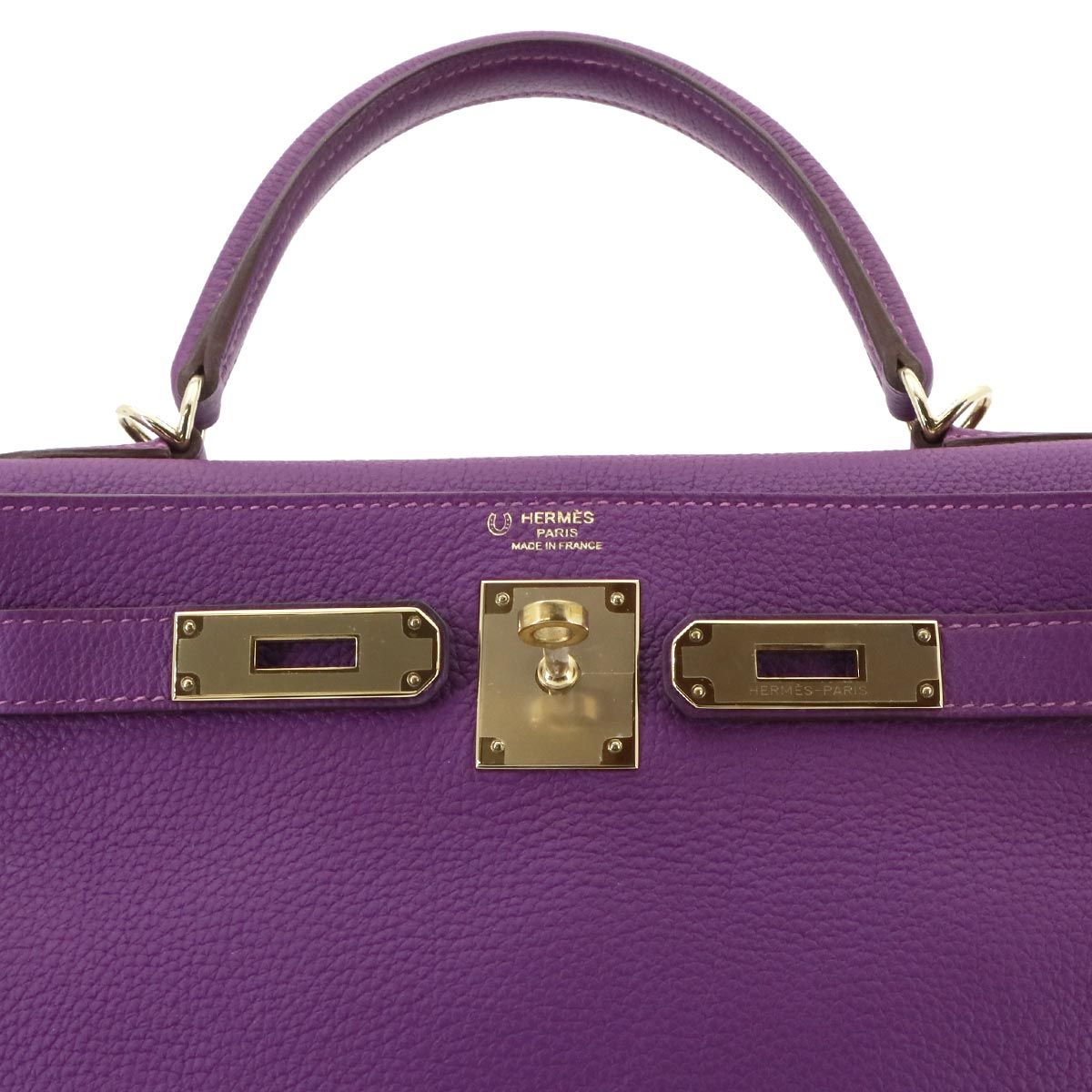 Hermes Kelly 28 Personal Togo Anemone Etain 2-Way Bag Retourne — view 6