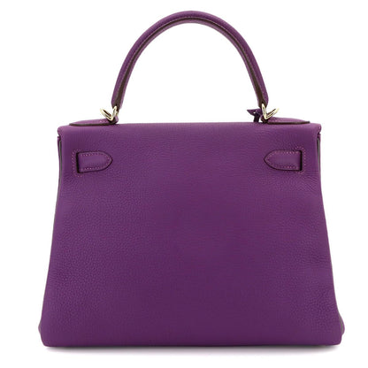 Hermes Kelly 28 Personal Togo Anemone Etain 2-Way Bag Retourne — view 2