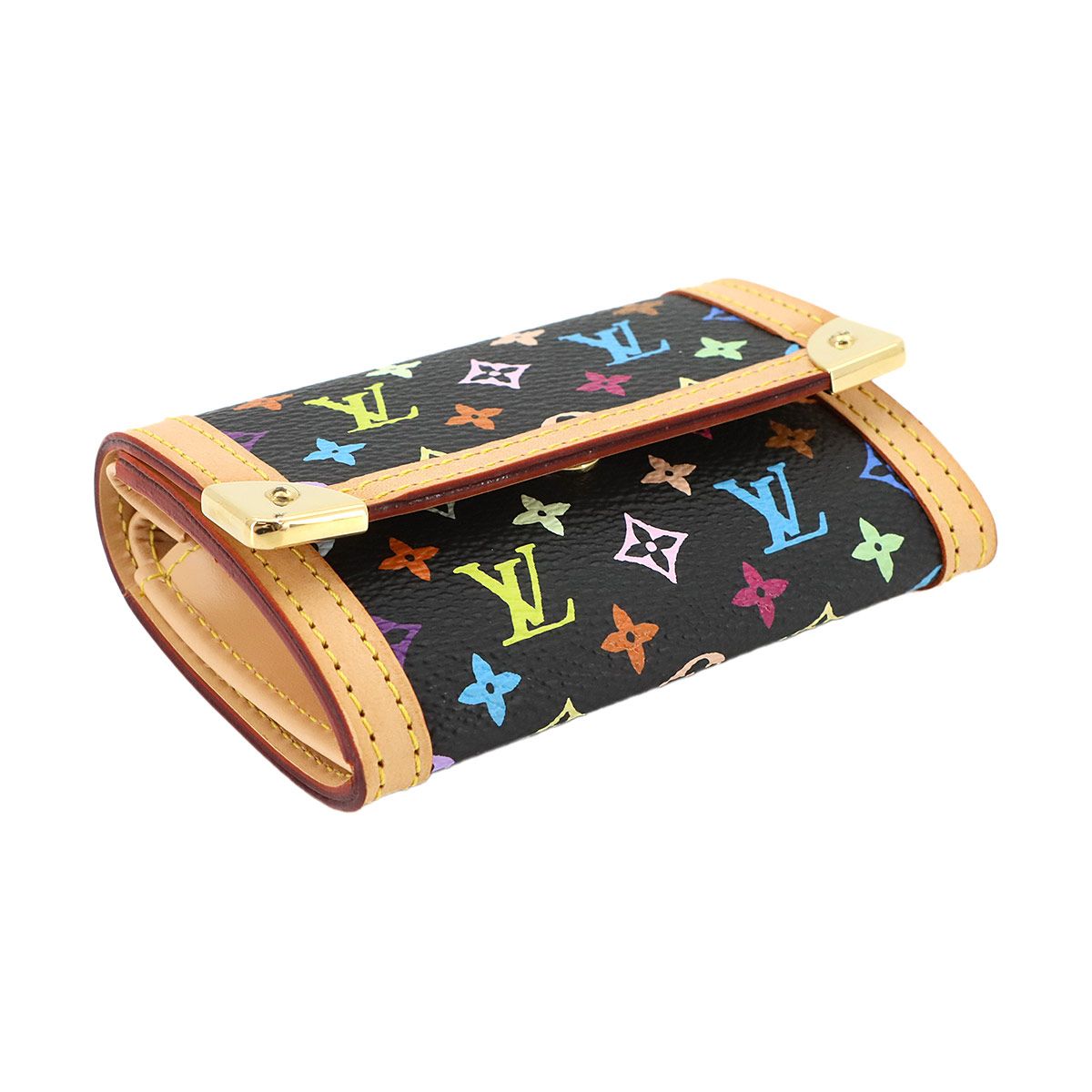 Louis Vuitton Monogram Multicolor Porto Monet Coin Case Noir — view 5