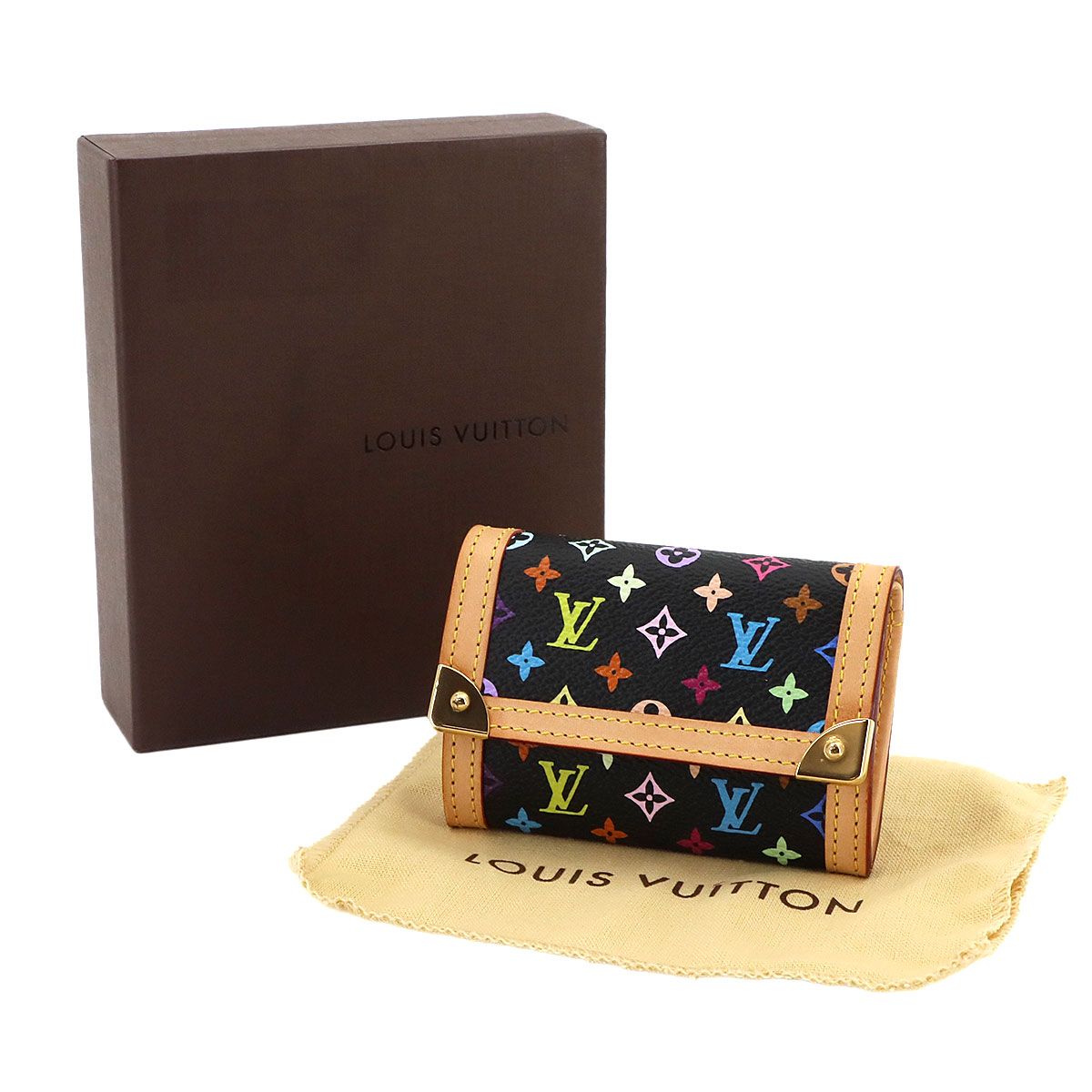 Louis Vuitton Monogram Multicolor Porto Monet Coin Case Noir — view 2