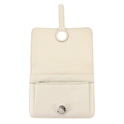 Hermes Dogon Compact Bifold Wallet Togo Beton Silver — view 6