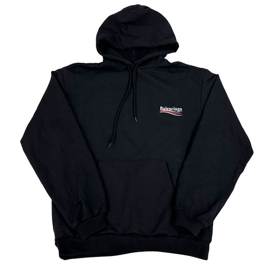 Balenciaga Hoodie Cotton Black L Oversize
