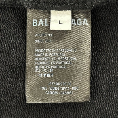 Balenciaga Hoodie Cotton Black L Oversize — view 7