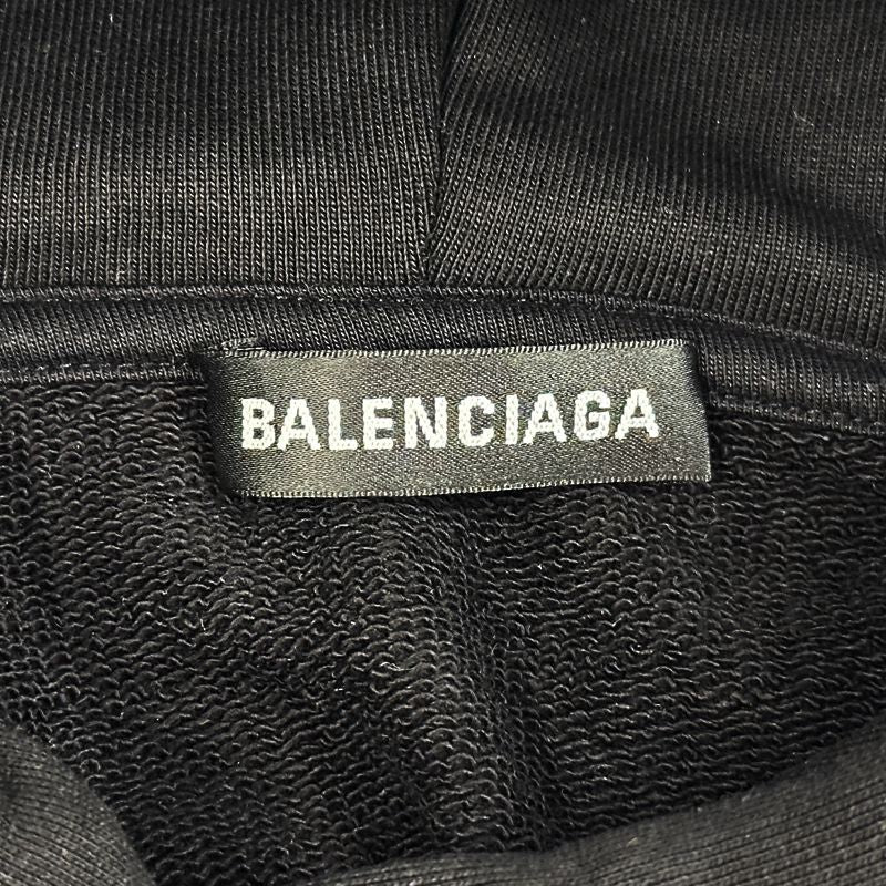 Balenciaga Hoodie Cotton Black L Oversize — view 8