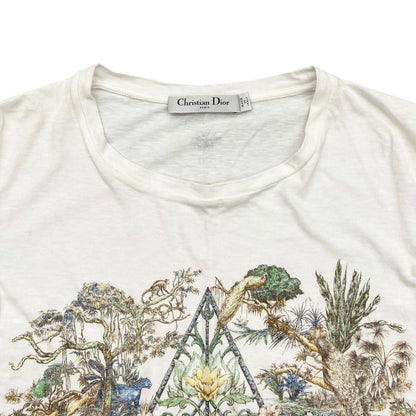 Dior Short Sleeve T-Shirt Etoile de Voyage S Star Botanical Animal White — view 3