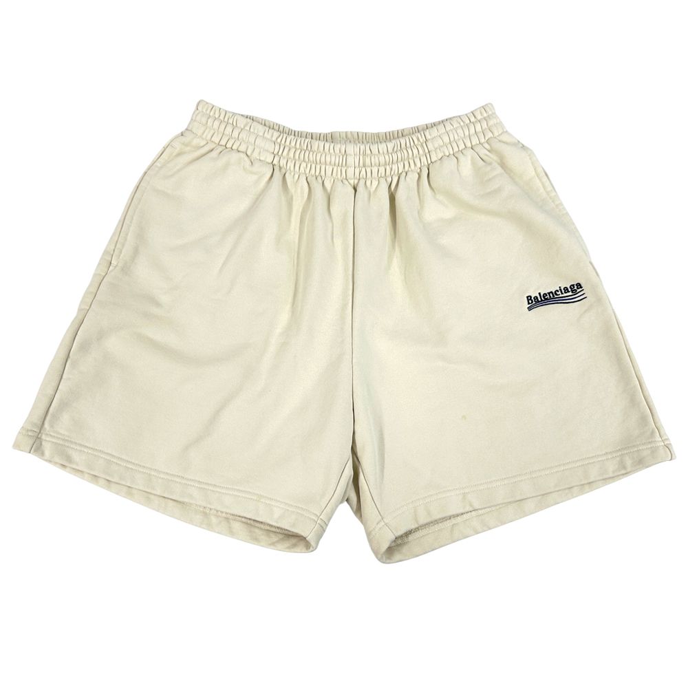 Balenciaga Set Cotton Short Sleeve T-Shirt Shorts Off White XS S Oversize — view 6