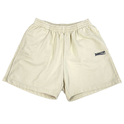 Balenciaga Set Cotton Short Sleeve T-Shirt Shorts Off White XS S Oversize — view 6