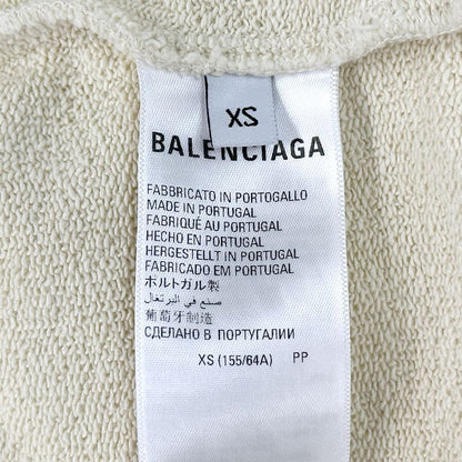 Balenciaga Set Cotton Short Sleeve T-Shirt Shorts Off White XS S Oversize — view 9
