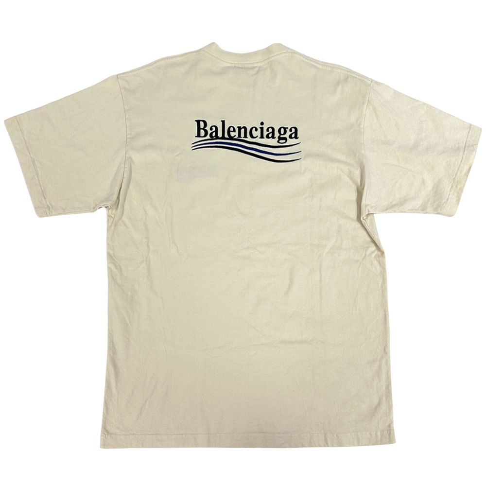 Balenciaga Set Cotton Short Sleeve T-Shirt Shorts Off White XS S Oversize — view 3