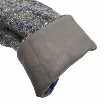 Loro Piana Wool Cashmere Plaid Calf Usage Jacket Gray Blue 40 — view 6