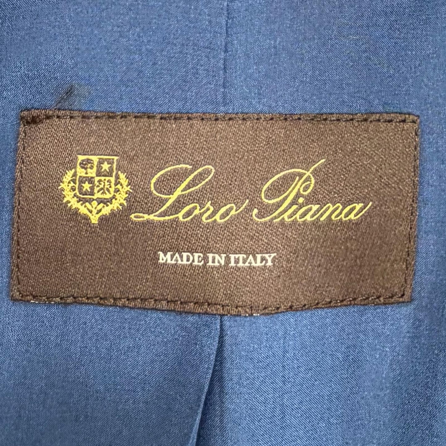 Loro Piana Wool Cashmere Plaid Calf Usage Jacket Gray Blue 40 — view 8