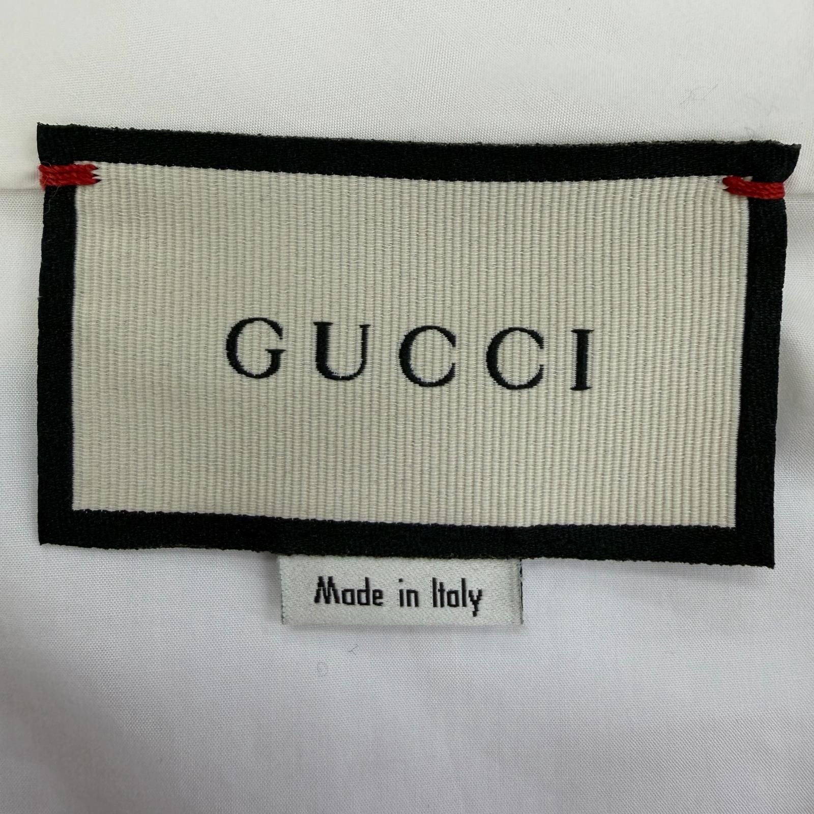 Gucci Cotton 100% Open Color Interlocking Gold Button Flower Ribbon Brooch Long — view 8