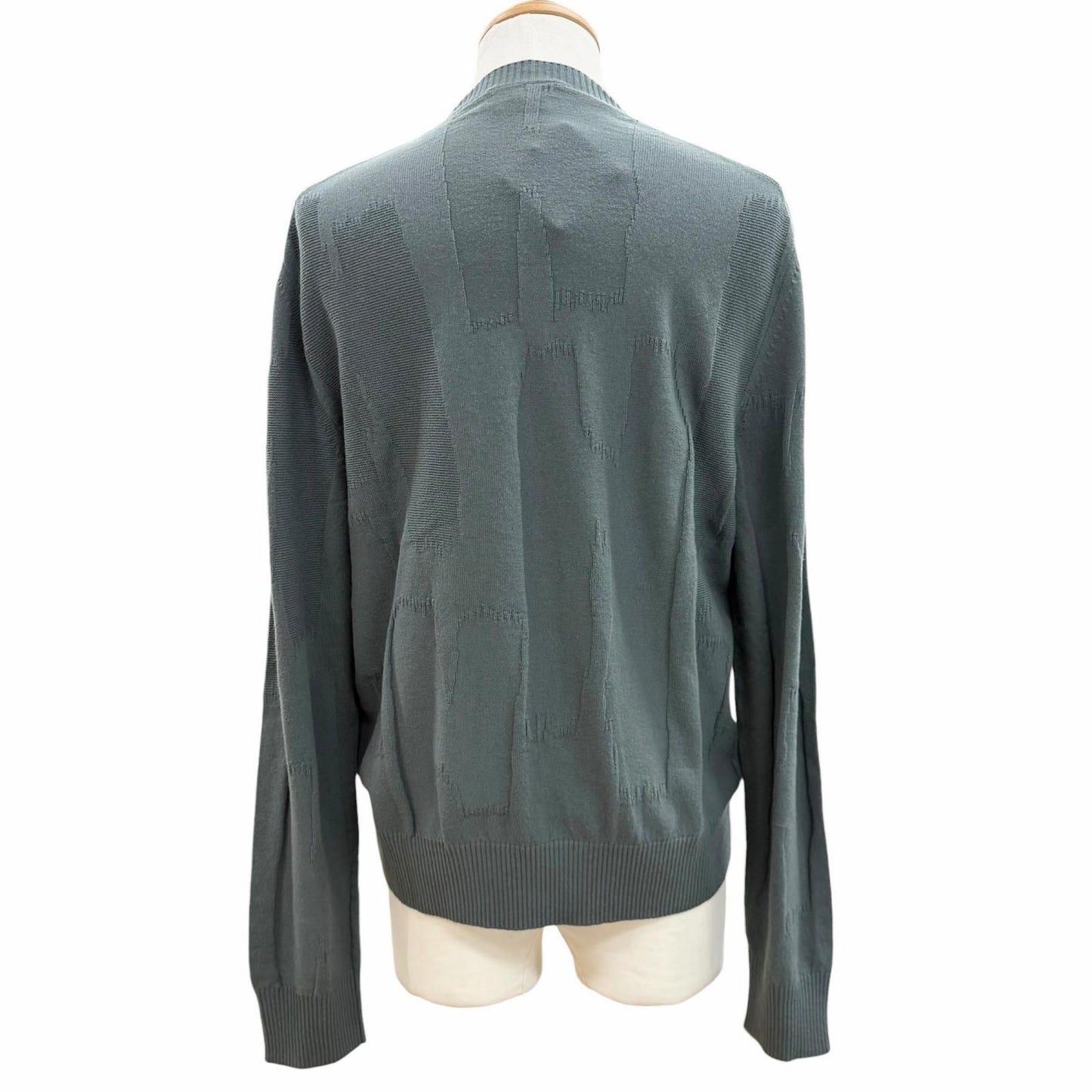 Hermes Cashmere Crew Neck Pullover Knit Sweater Khaki — view 4