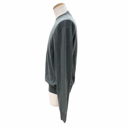 Hermes Cashmere Crew Neck Pullover Knit Sweater Khaki — view 3