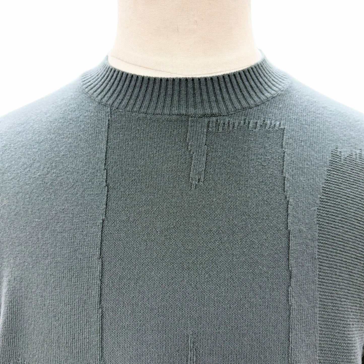 Hermes Cashmere Crew Neck Pullover Knit Sweater Khaki — view 2