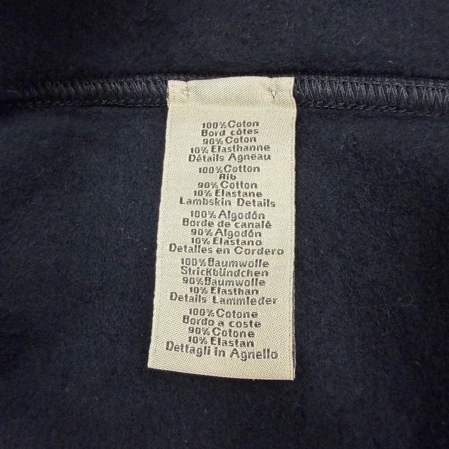 Hermes Etriers Decales Cotton 100% Leather Patch Crew Neck Brushed Lining — view 7