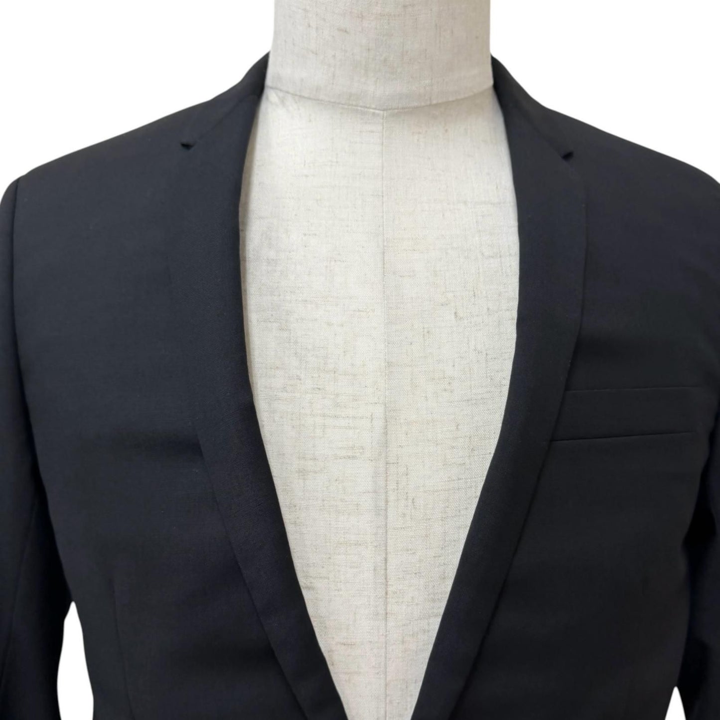 Dior Homme Narrow Lapel Single Tailored Jacket Blazer Black 44 — view 2