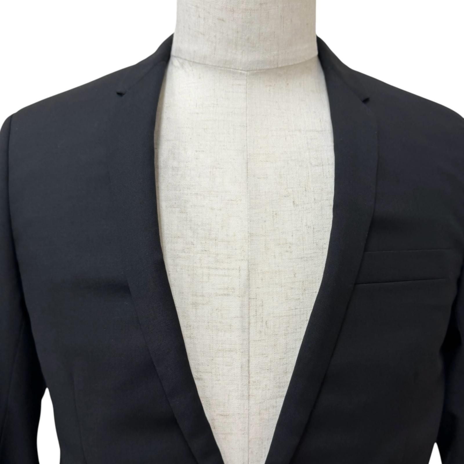 Dior Homme Narrow Lapel Single Tailored Jacket Blazer Black 44 — view 2