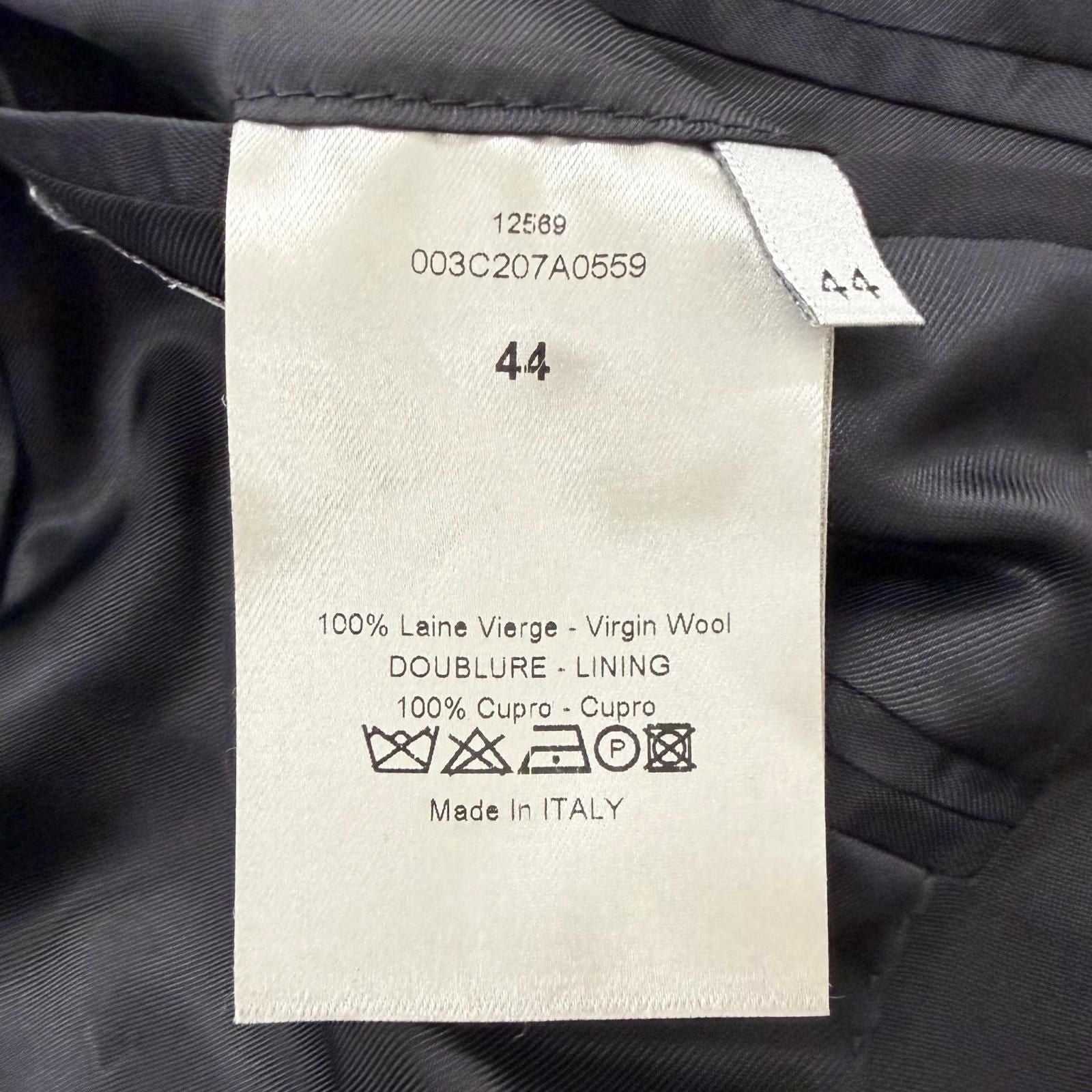Dior Homme Narrow Lapel Single Tailored Jacket Blazer Black 44 — view 9