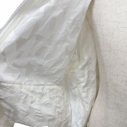 Louis Vuitton Logo Allover Pattern Packable Light Zip Up Jacket Hoodie White 48 — view 5