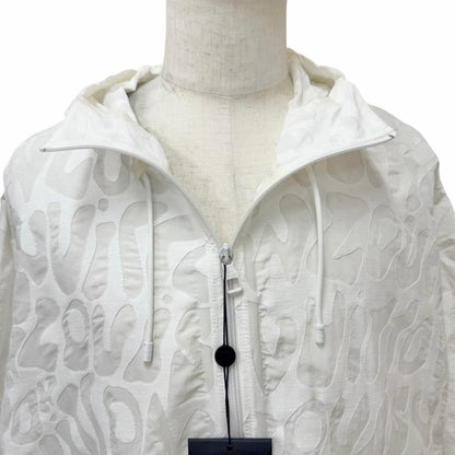 Louis Vuitton Logo Allover Pattern Packable Light Zip Up Jacket Hoodie White 48 — view 2