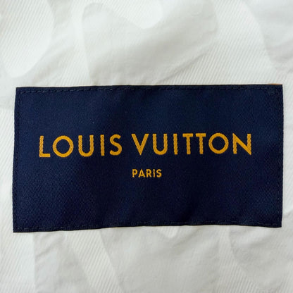 Louis Vuitton Logo Allover Pattern Packable Light Zip Up Jacket Hoodie White 48 — view 9