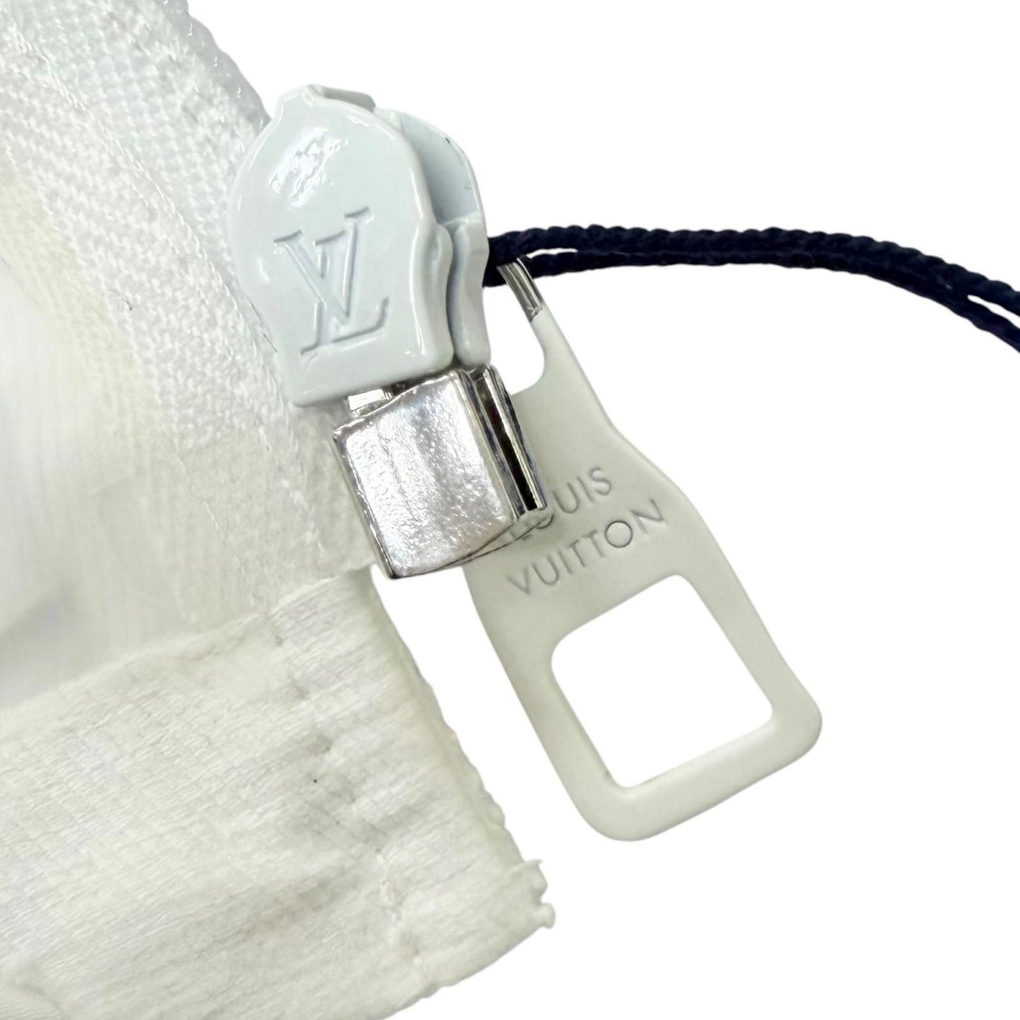 Louis Vuitton Logo Allover Pattern Packable Light Zip Up Jacket Hoodie White 48 — view 8