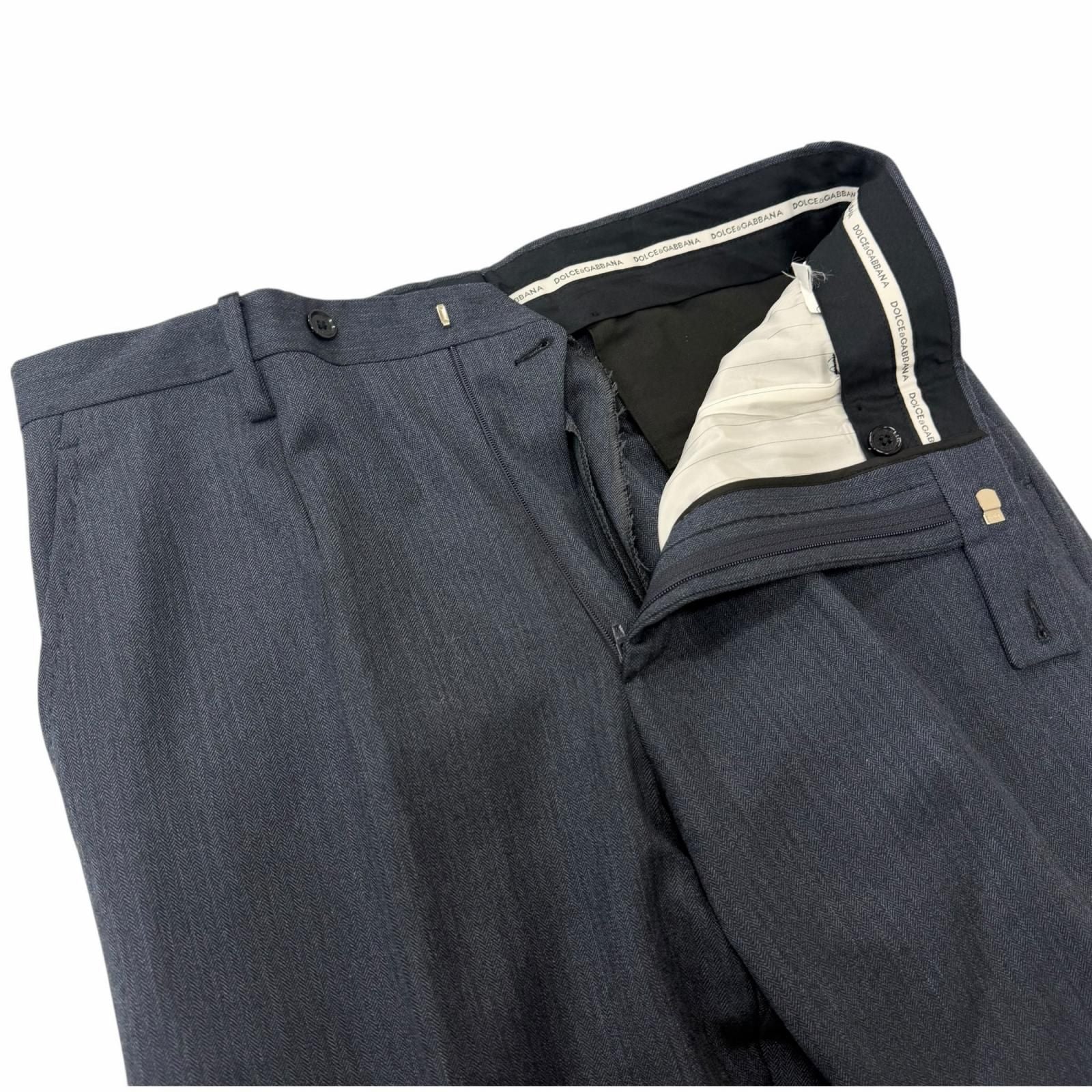 Dolce & Gabbana Black Tag 100% Virgin Wool Singles Set Navy 48 — view 5