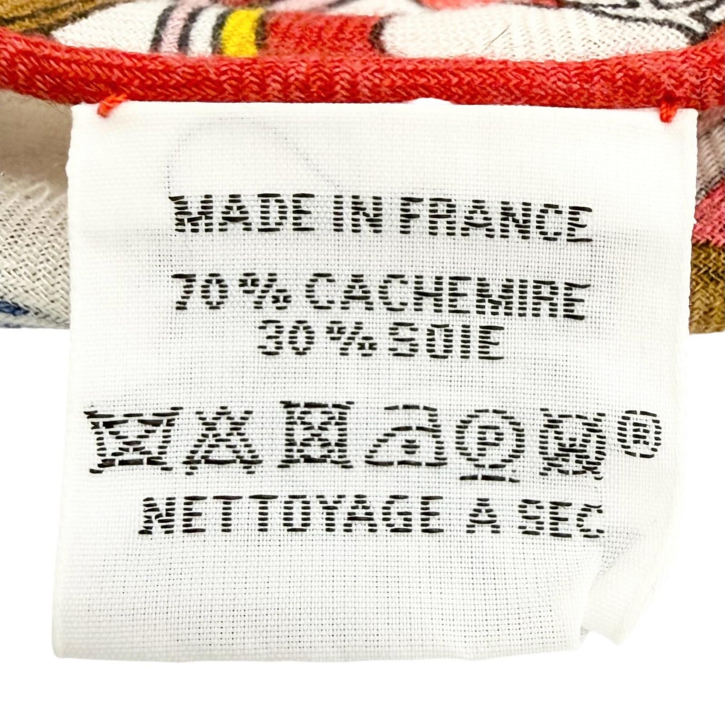 Hermes Triangle Jean Bouquets Sellier Saddlemaker's Bouquet Cashmere Silk Large — view 6