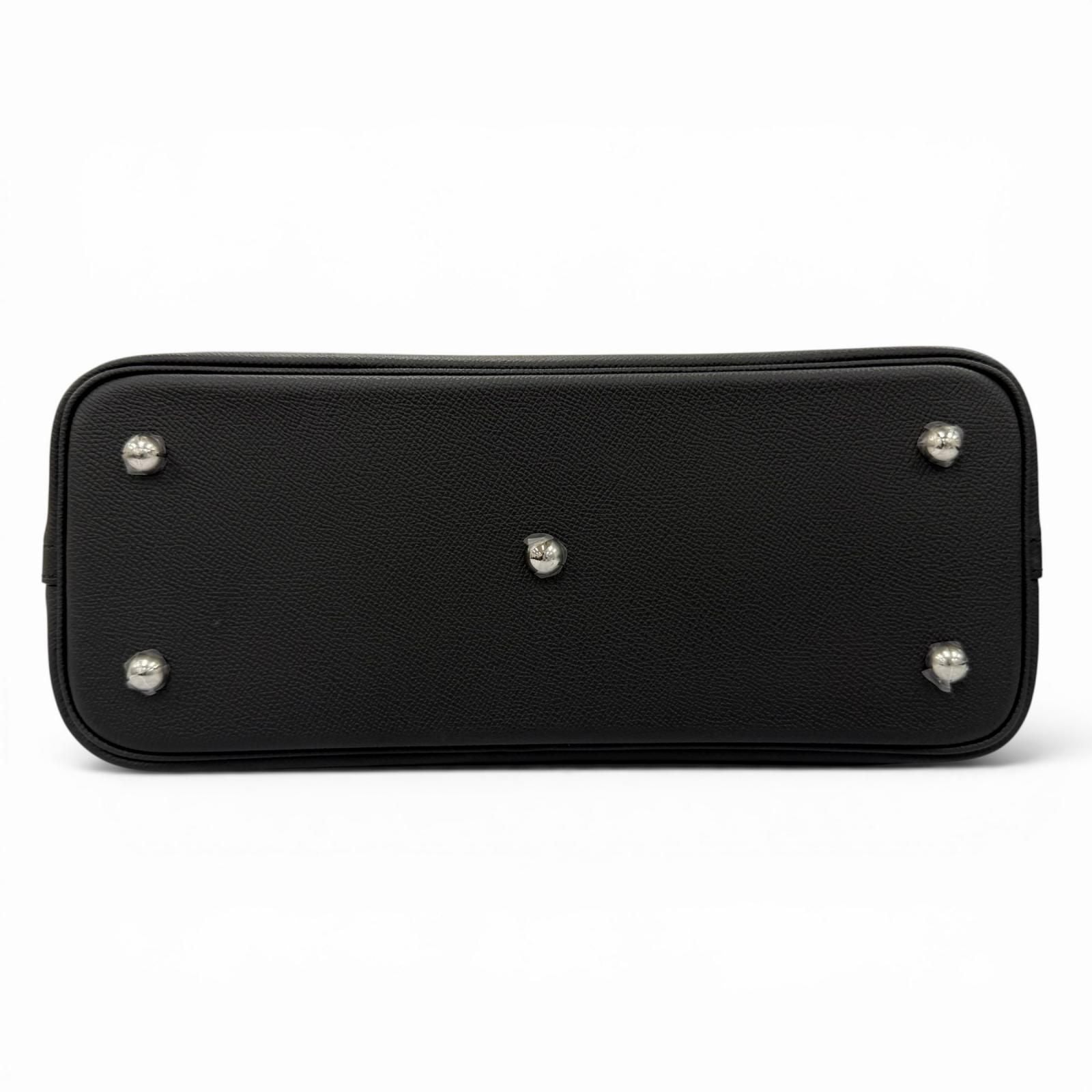 Hermes Bolide 30 Veau Epsom Silver Handbag Black — view 4