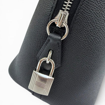 Hermes Bolide 30 Veau Epsom Silver Handbag Black — view 9