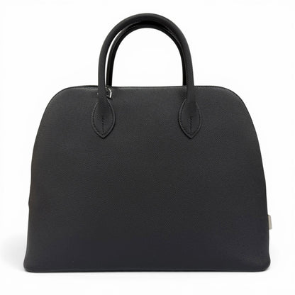 Hermes Bolide 30 Veau Epsom Silver Handbag Black — view 3