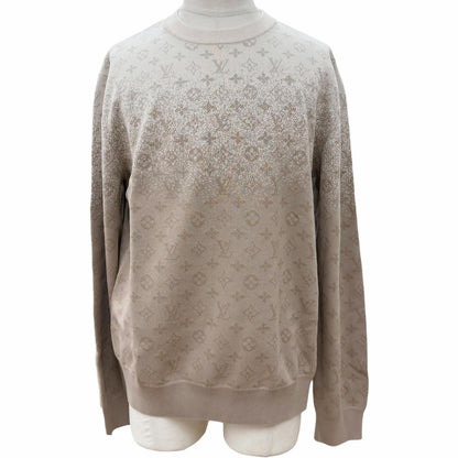 Louis Vuitton Cotton Monogram Long Sleeve Crew Neck Knit Pullover Sweatshirt