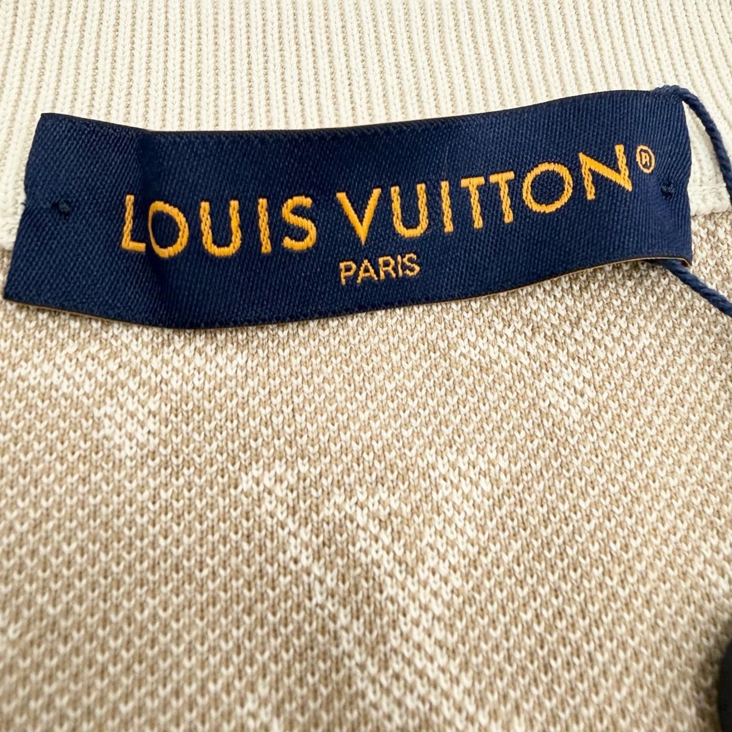 Louis Vuitton Cotton Monogram Long Sleeve Crew Neck Knit Pullover Sweatshirt — view 6