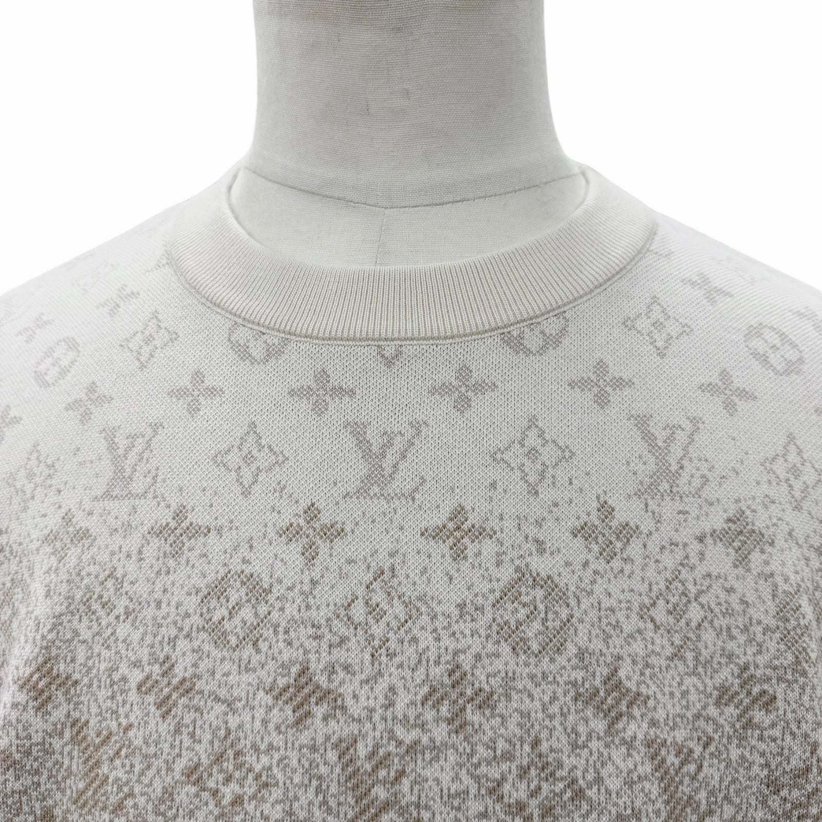 Louis Vuitton Cotton Monogram Long Sleeve Crew Neck Knit Pullover Sweatshirt — view 2